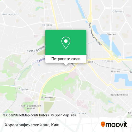 Карта Хореографический зал