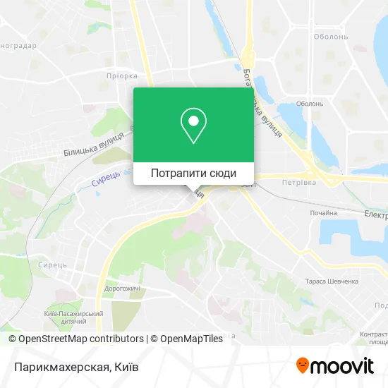 Карта Парикмахерская