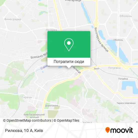 Карта Рилєєва, 10 А