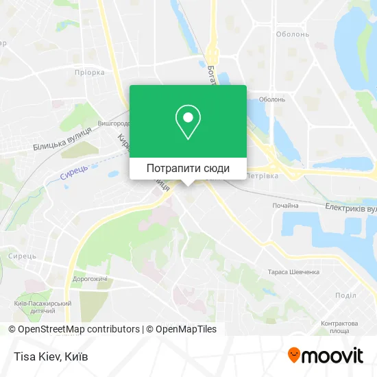Карта Tisa Kiev