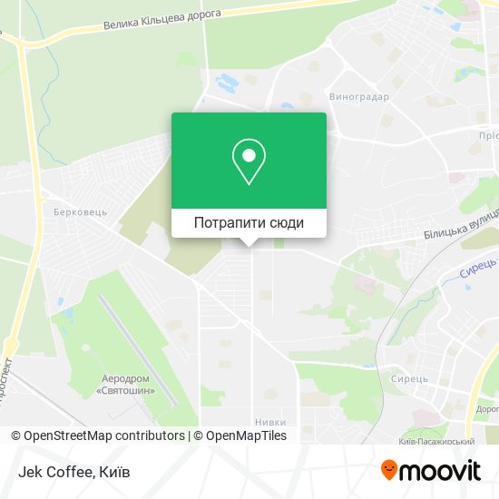 Карта Jek Coffee