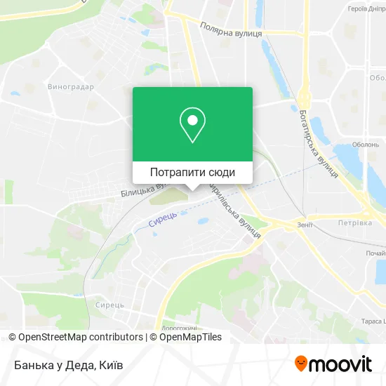 Карта Банька у Деда