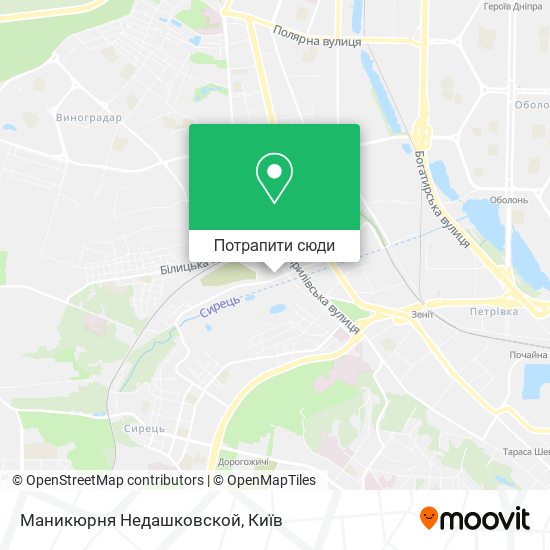 Карта Маникюрня Недашковской