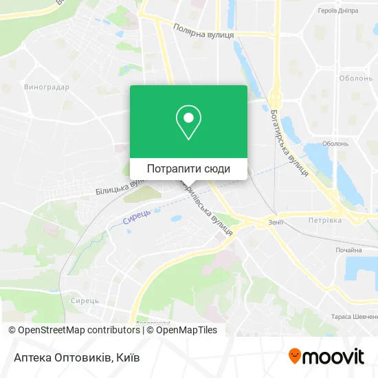 Карта Аптека Оптовиків