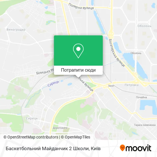 Карта Баскетбольний Майданчик 2 Школи