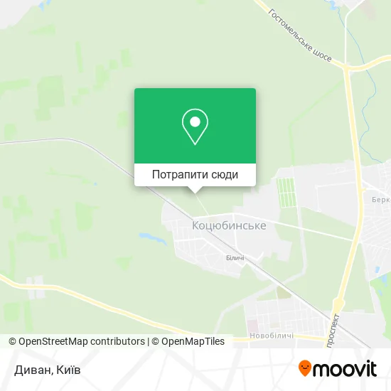 Карта Диван