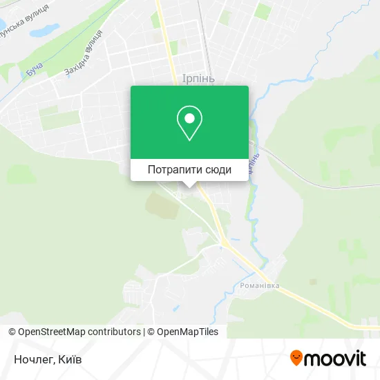 Карта Ночлег