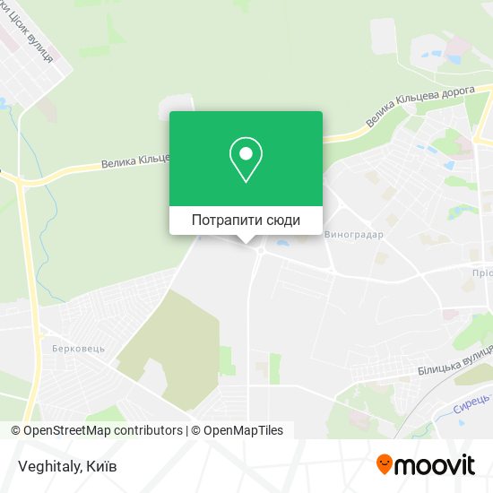 Карта Veghitaly