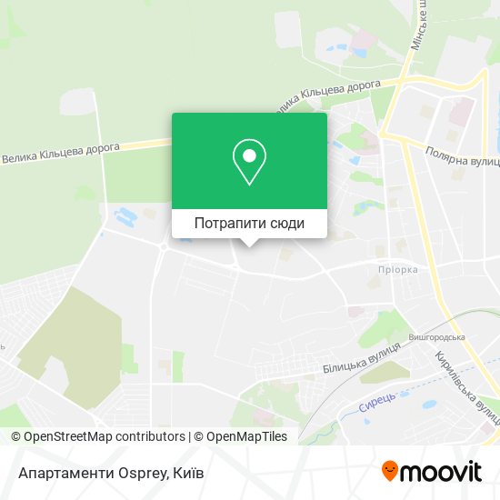 Карта Апартаменти Osprey