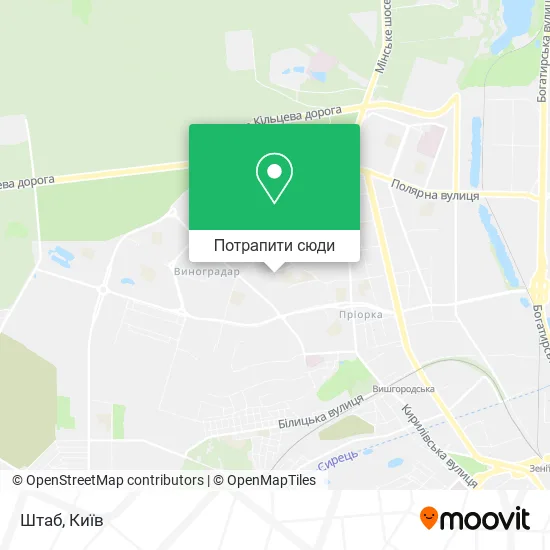 Карта Штаб