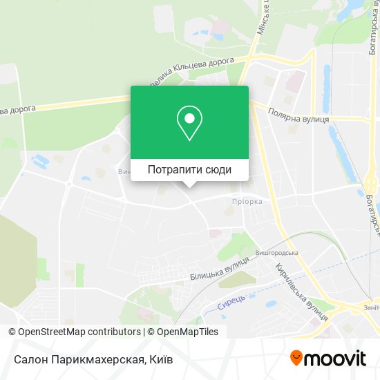 Карта Салон Парикмахерская