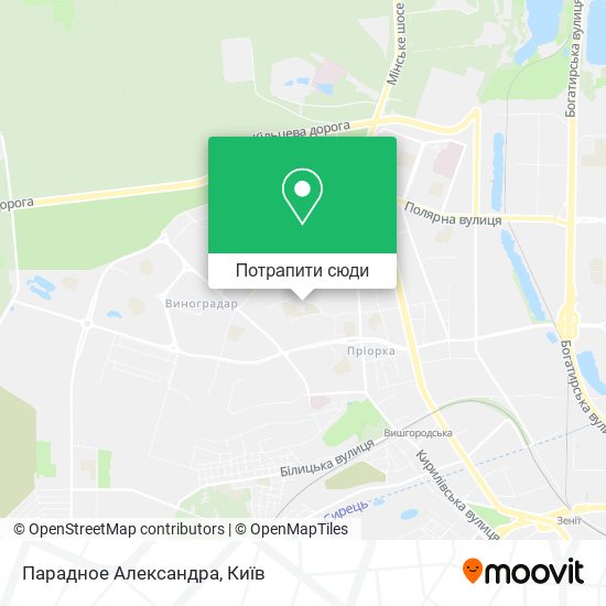 Карта Парадное Александра