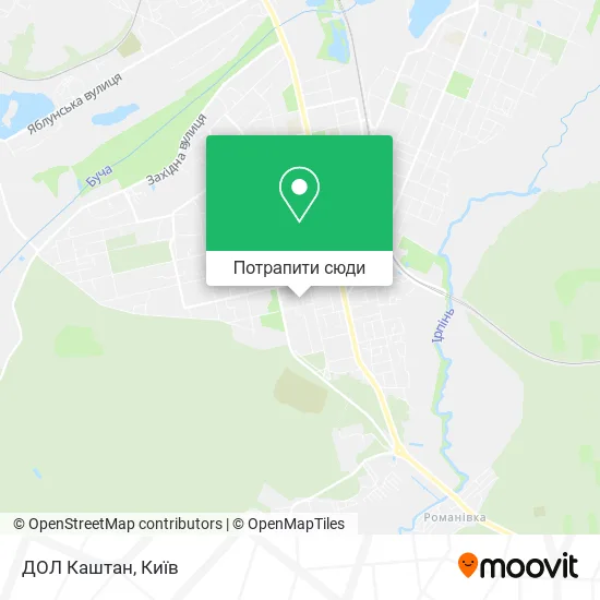 Карта ДОЛ Каштан