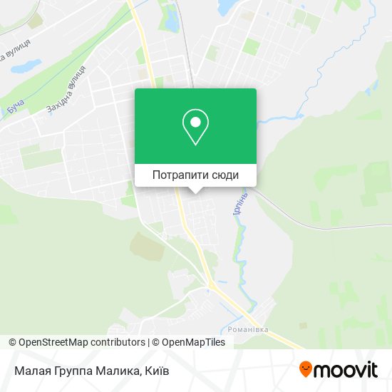 Карта Малая Группа Малика