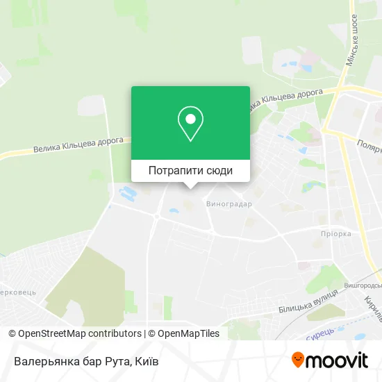 Карта Валерьянка бар Рута
