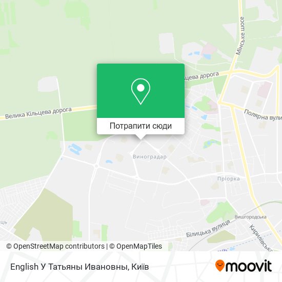 Карта English У Татьяны Ивановны