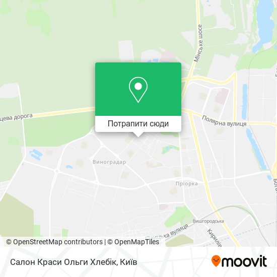 Карта Салон Краси Ольги Хлебік