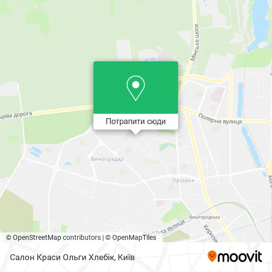 Карта Салон Краси Ольги Хлебік