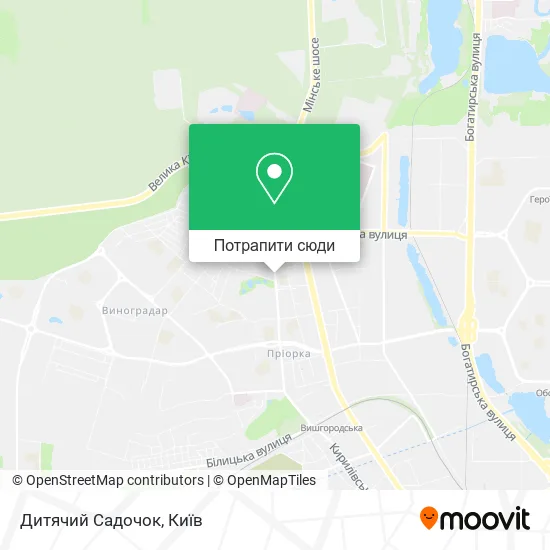 Карта Дитячий Садочок