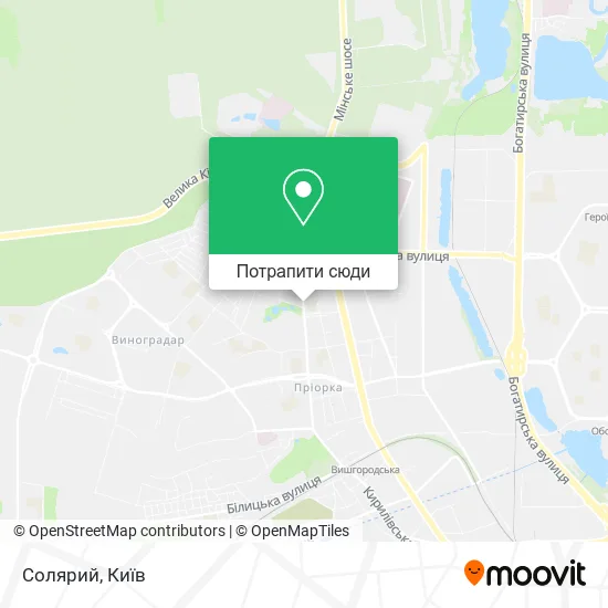 Карта Солярий