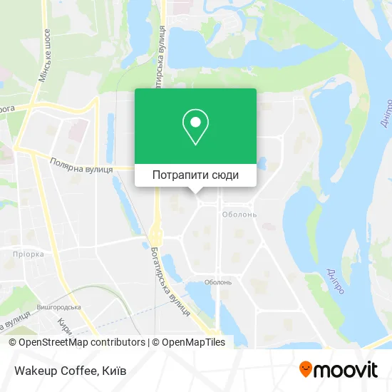 Карта Wakeup Coffee