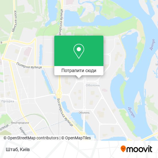 Карта Штаб