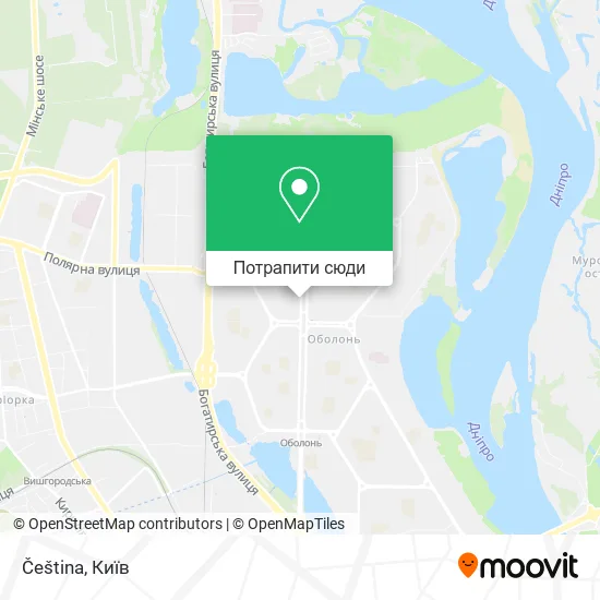 Карта Čeština