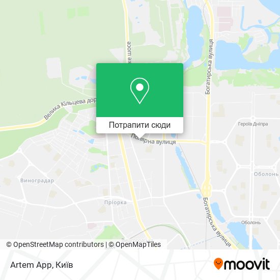Карта Artem App
