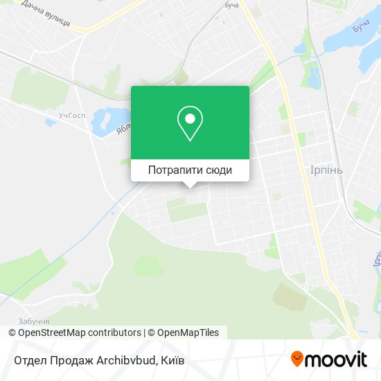 Карта Отдел Продаж Archibvbud