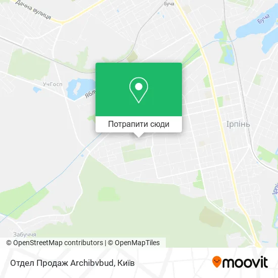 Карта Отдел Продаж Archibvbud