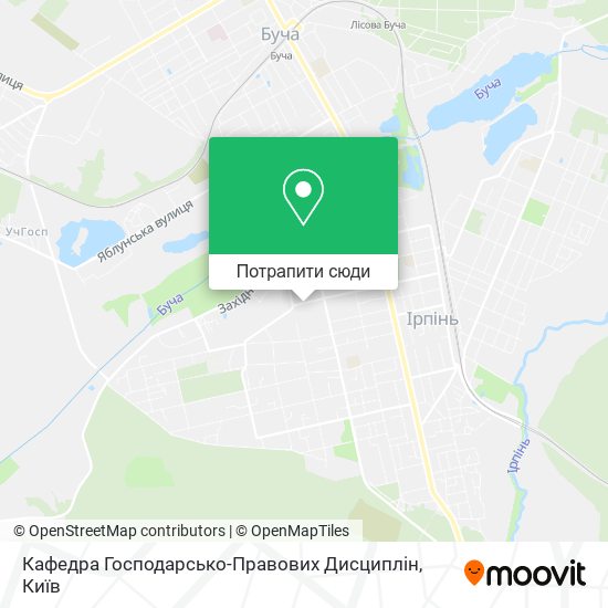 Карта Кафедра Господарсько-Правових Дисциплін
