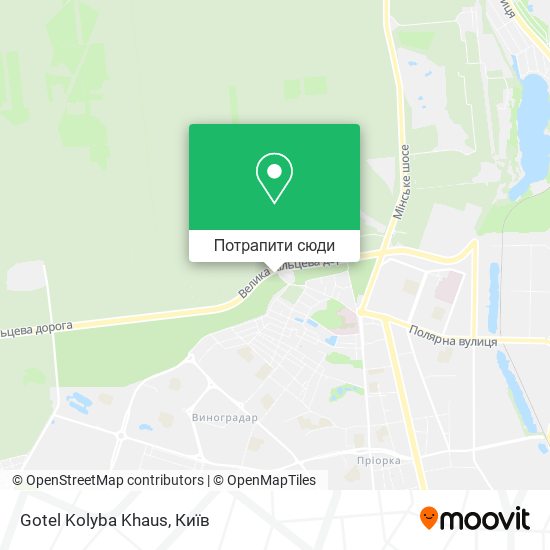 Карта Gotel Kolyba Khaus