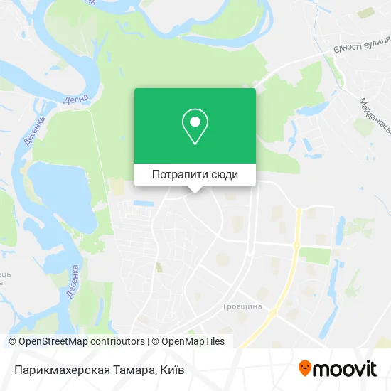 Карта Парикмахерская Тамара
