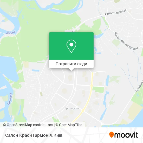 Карта Салон Краси Гармонія