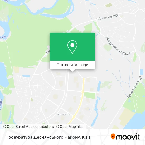 Карта Проеуратура Деснянського Району