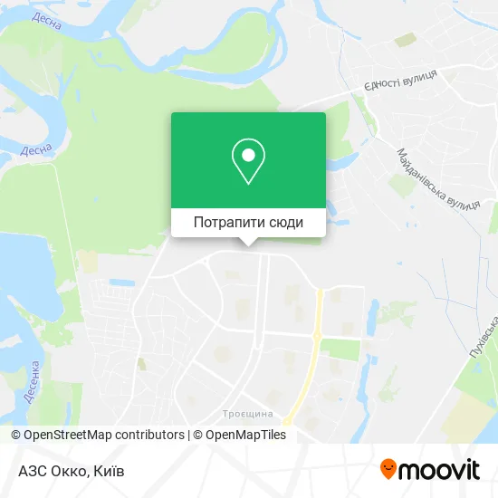 Карта АЗС Окко