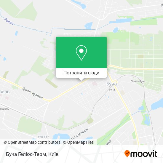 Карта Буча Геліос-Терм