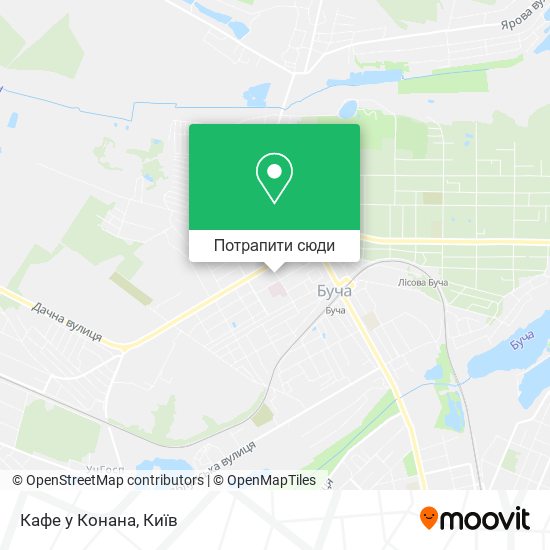 Карта Кафе у Конана