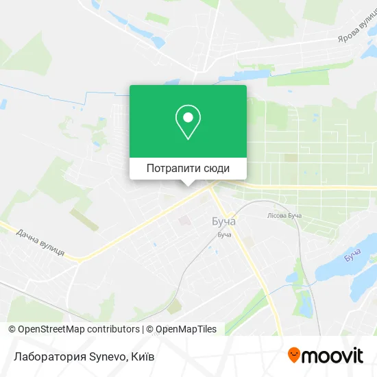 Карта Лаборатория Synevo