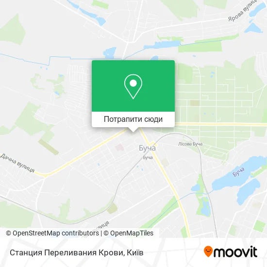 Карта Станция Переливания Крови