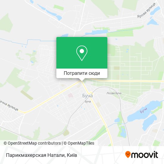 Карта Парикмахерская Натали