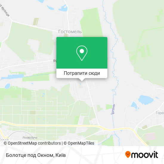 Карта Болотце под Окном