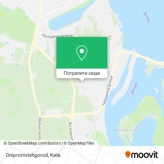 Карта Dnipromvishgorod