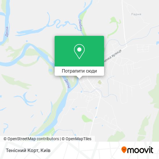 Карта Тенісний Корт