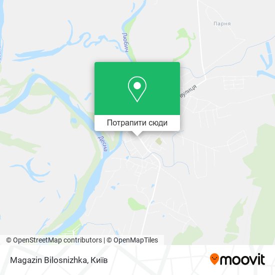 Карта Magazin Bilosnizhka