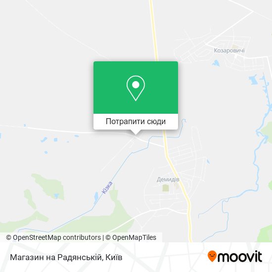 Карта Магазин на Радянській