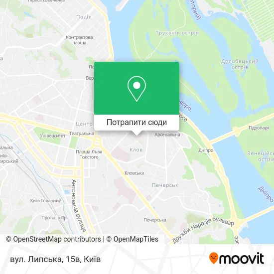 Карта вул. Липська, 15в