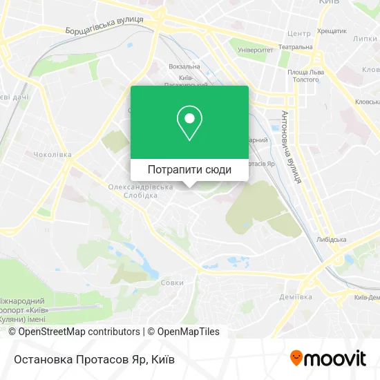 Карта Остановка Протасов Яр