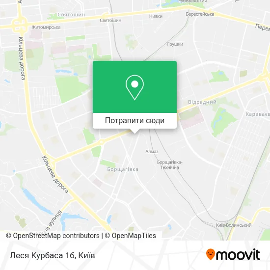 Карта Леся Курбаса 1б