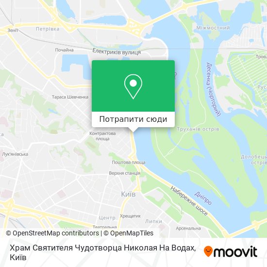 Карта Храм Святителя Чудотворца Николая На Водах